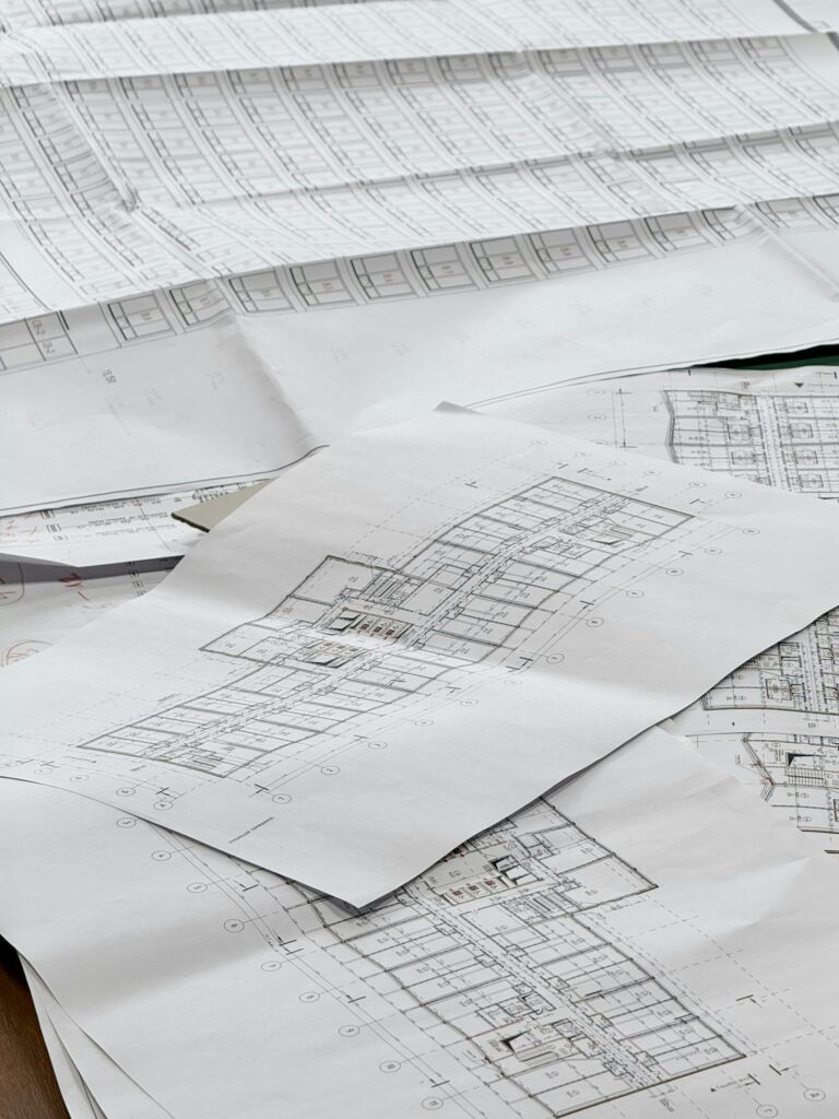 Architektonické a technické výkresy projektu
